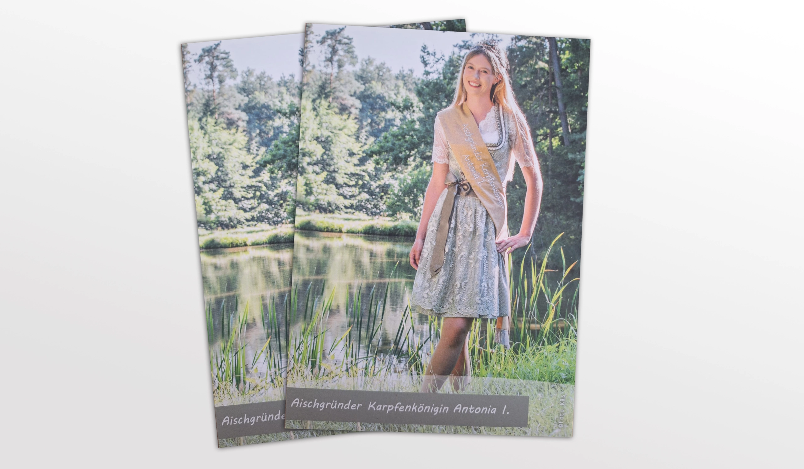 Autogrammkarte der Karpfenkönigin